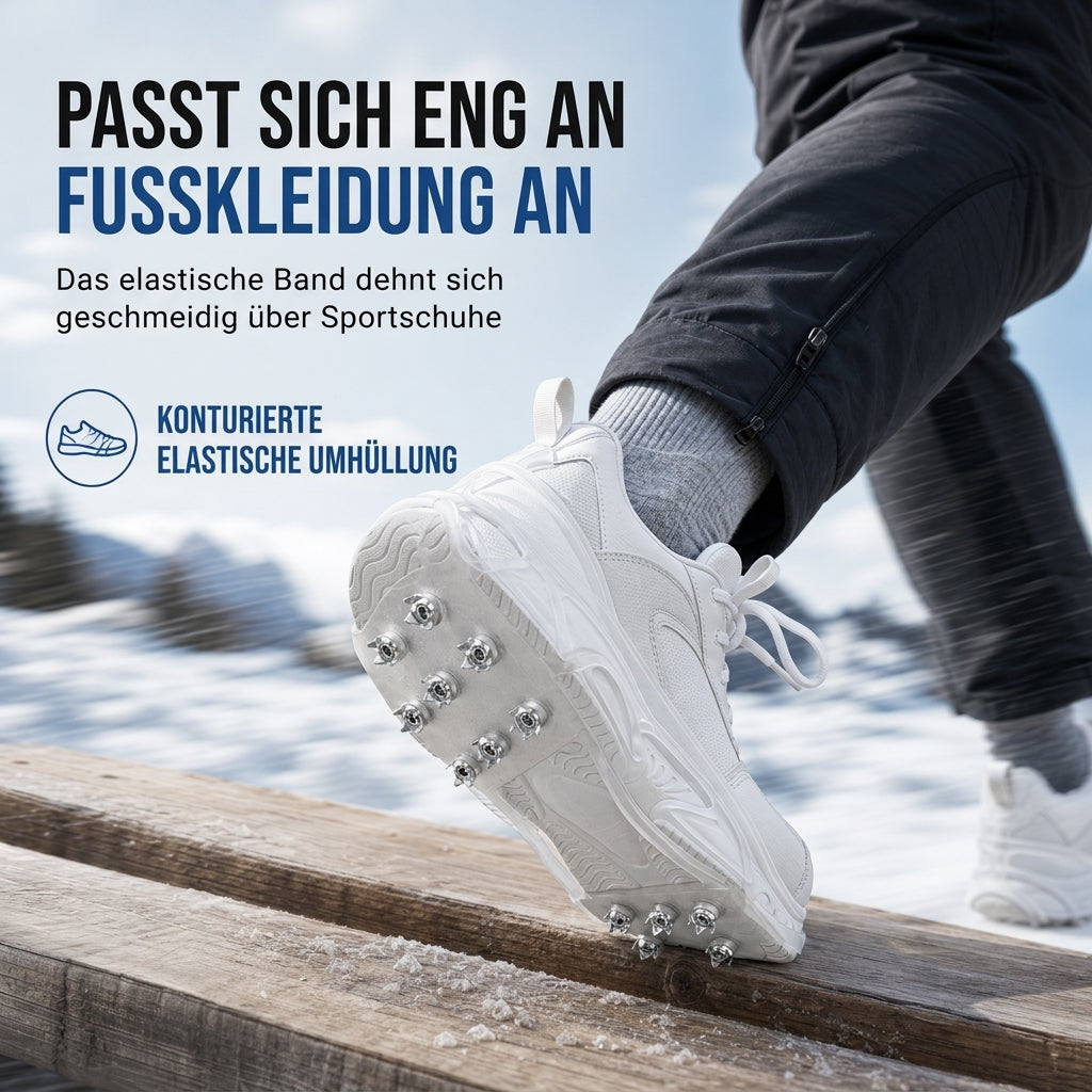 ❄️ 14 Noppen für sicheren Halt – Rutschfeste Schuhabdeckung mit Eisstollen, stabil auf Eis & Schnee ✨