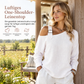 👚 Damen lässiges einfarbiges Leinen-Baumwoll-Oberteil mit freier Schulter – Lässig & atmungsaktiv für Sommer & Freizeit ✨