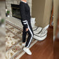 🍁👚 Farbblock-Sweatshirt für Damen mit Rundhalsausschnitt (2-teiliges Set) – Ein lässiges und stilvolles Set ✨