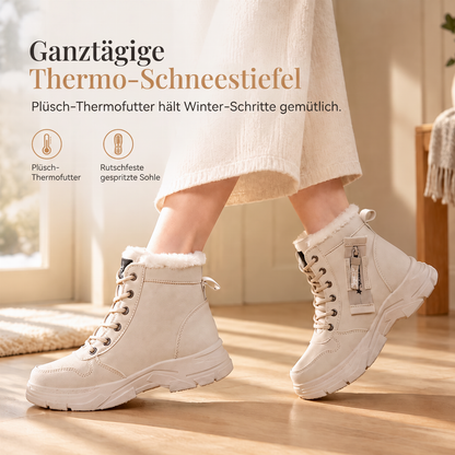 🥾 Damen Winter-Schneestiefel mit Plüschfutter – Warm, hochgeschlossen & bequem für Schnee & Kälte ✨