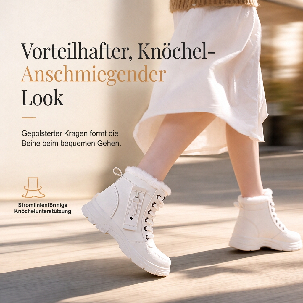 🥾 Damen Winter-Schneestiefel mit Plüschfutter – Warm, hochgeschlossen & bequem für Schnee & Kälte ✨