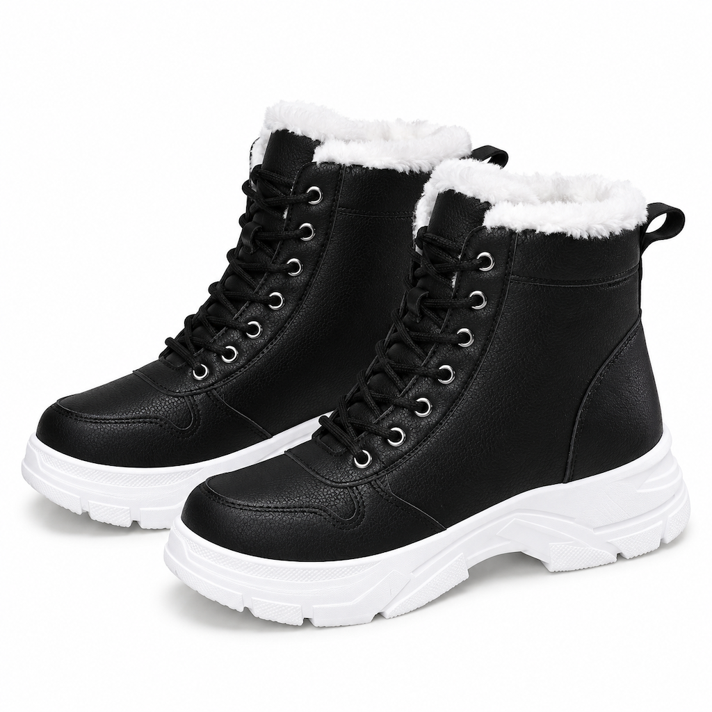 🥾 Damen Winter-Schneestiefel mit Plüschfutter – Warm, hochgeschlossen & bequem für Schnee & Kälte ✨
