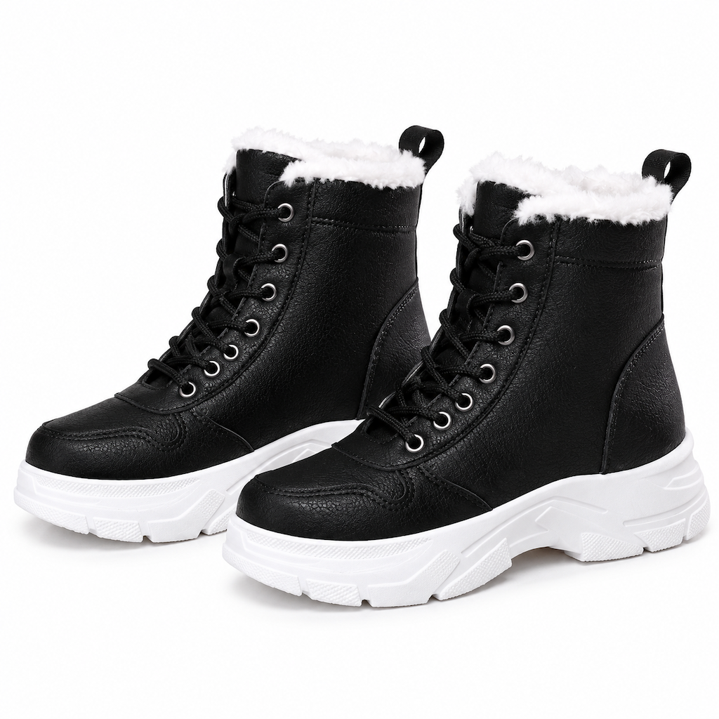 🥾 Damen Winter-Schneestiefel mit Plüschfutter – Warm, hochgeschlossen & bequem für Schnee & Kälte ✨