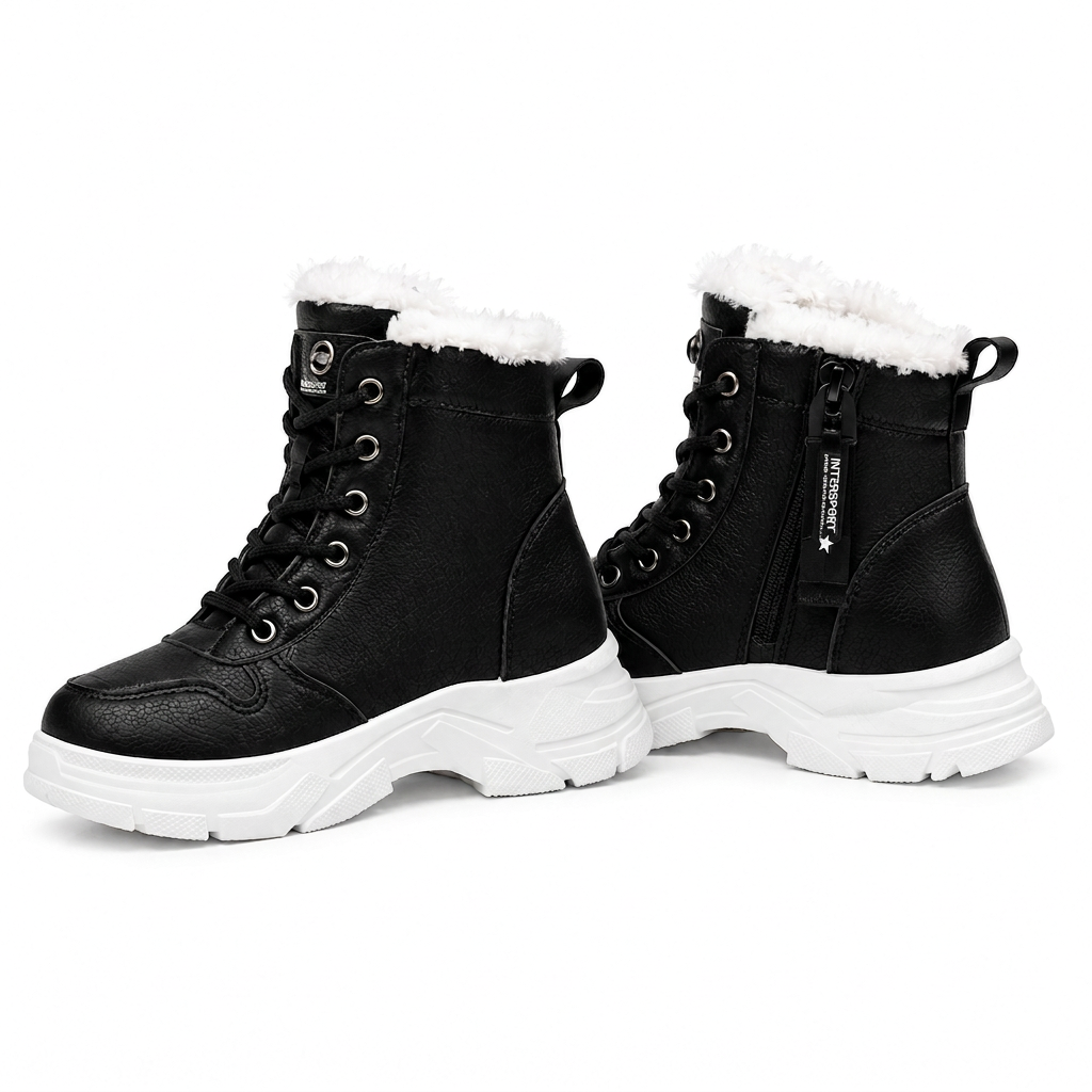 🥾 Damen Winter-Schneestiefel mit Plüschfutter – Warm, hochgeschlossen & bequem für Schnee & Kälte ✨