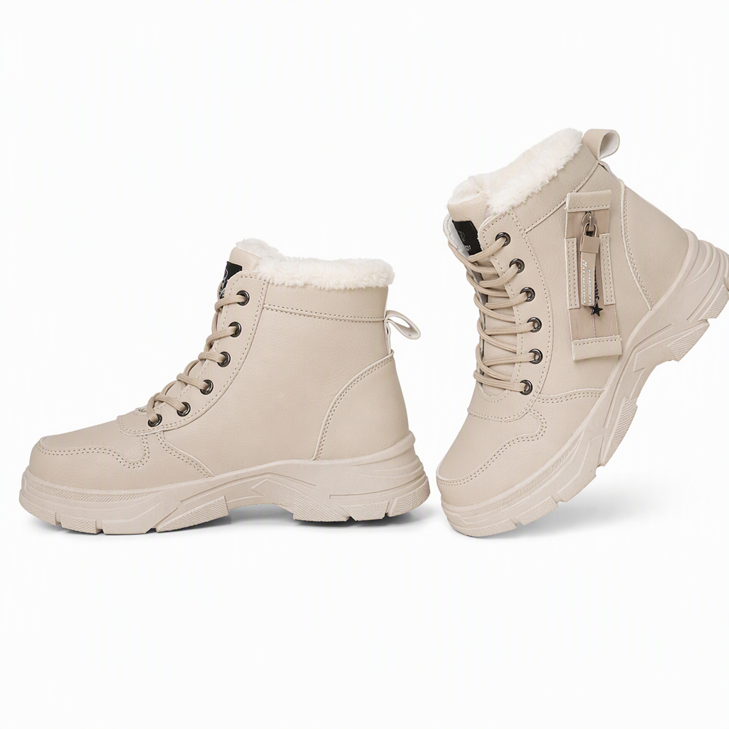 🥾 Damen Winter-Schneestiefel mit Plüschfutter – Warm, hochgeschlossen & bequem für Schnee & Kälte ✨