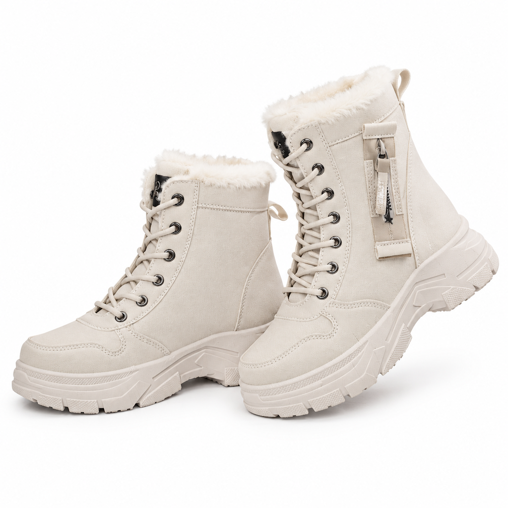 🥾 Damen Winter-Schneestiefel mit Plüschfutter – Warm, hochgeschlossen & bequem für Schnee & Kälte ✨