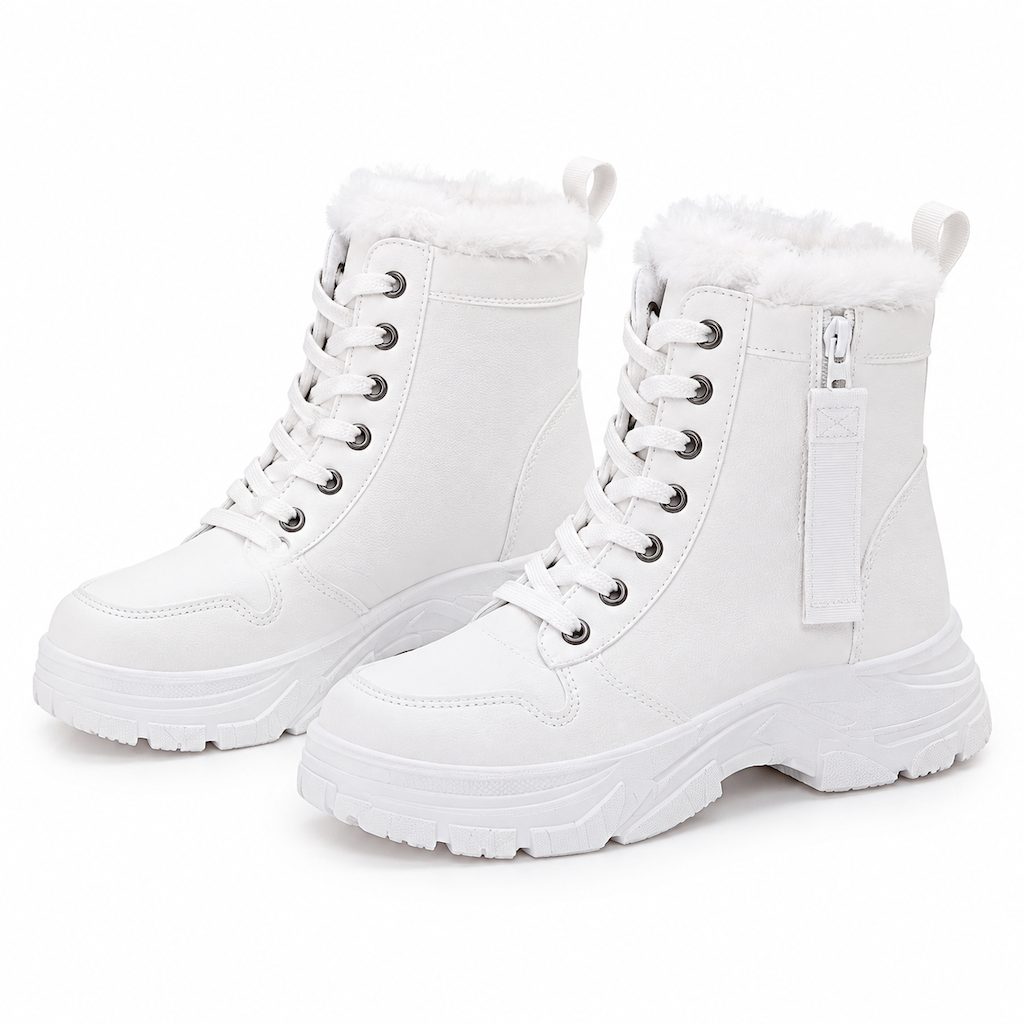 🥾 Damen Winter-Schneestiefel mit Plüschfutter – Warm, hochgeschlossen & bequem für Schnee & Kälte ✨
