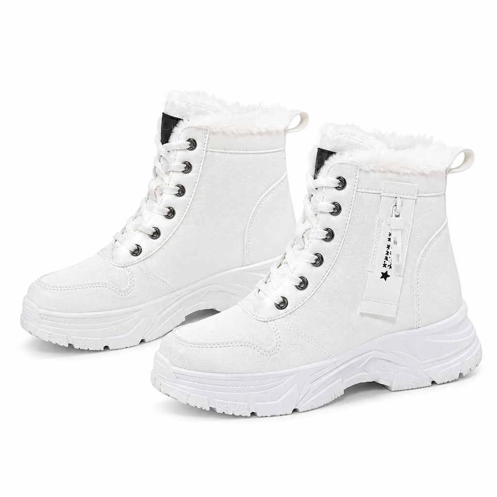 🥾 Damen Winter-Schneestiefel mit Plüschfutter – Warm, hochgeschlossen & bequem für Schnee & Kälte ✨