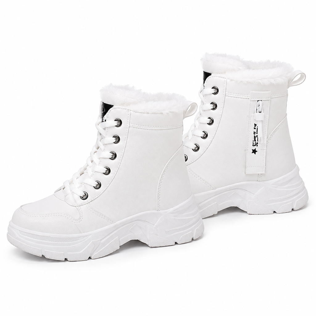 🥾 Damen Winter-Schneestiefel mit Plüschfutter – Warm, hochgeschlossen & bequem für Schnee & Kälte ✨