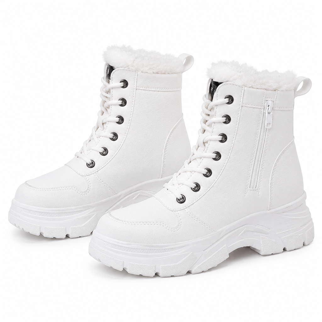 🥾 Damen Winter-Schneestiefel mit Plüschfutter – Warm, hochgeschlossen & bequem für Schnee & Kälte ✨