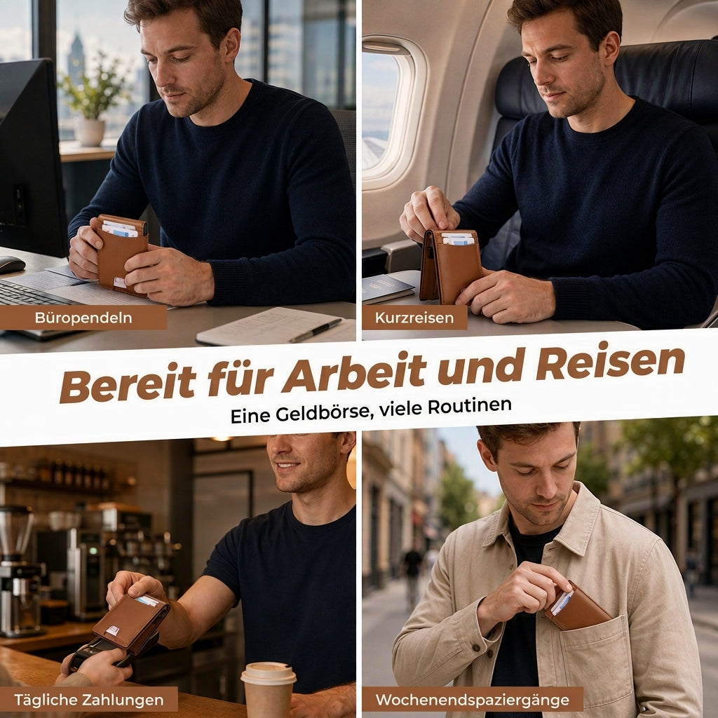 🛡️ Minimalistische RFID-Geldbörse – RFID-Schutz, Sicherheit und schlankes Design 📦