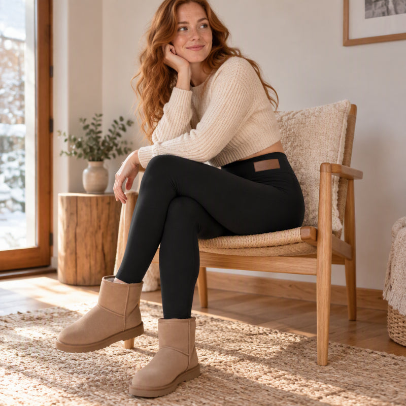 🔥 Hohe Taille & Wärme, ideal für Herbst/Winter – Damen Thermo-Leggings mit hoher Taille ✨