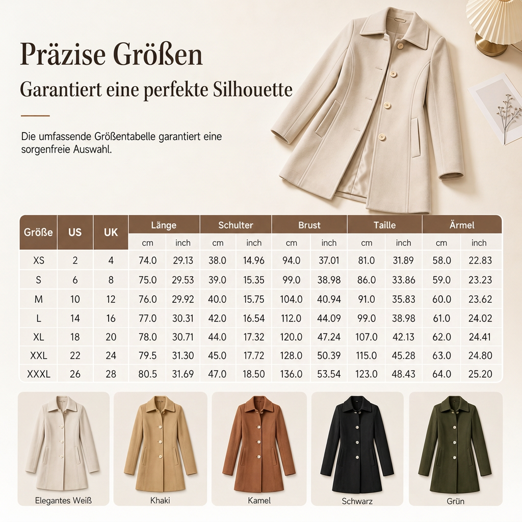 ✨ Neu Eingetroffen! Eleganter mittellanger karierter Trenchcoat für Damen – Vielseitig für Herbst und Winter ✨