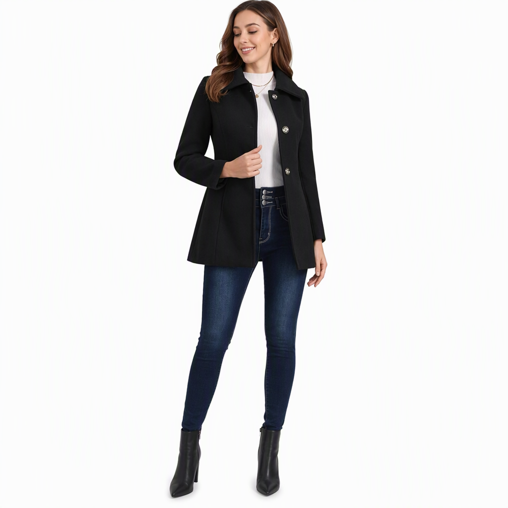 ✨ Neu Eingetroffen! Eleganter mittellanger karierter Trenchcoat für Damen – Vielseitig für Herbst und Winter ✨