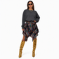 🔥 Bestseller – 50% Rabatt! Hohe Taille, asymmetrisches Karomuster, Patchwork-Rock für Damen 🔥