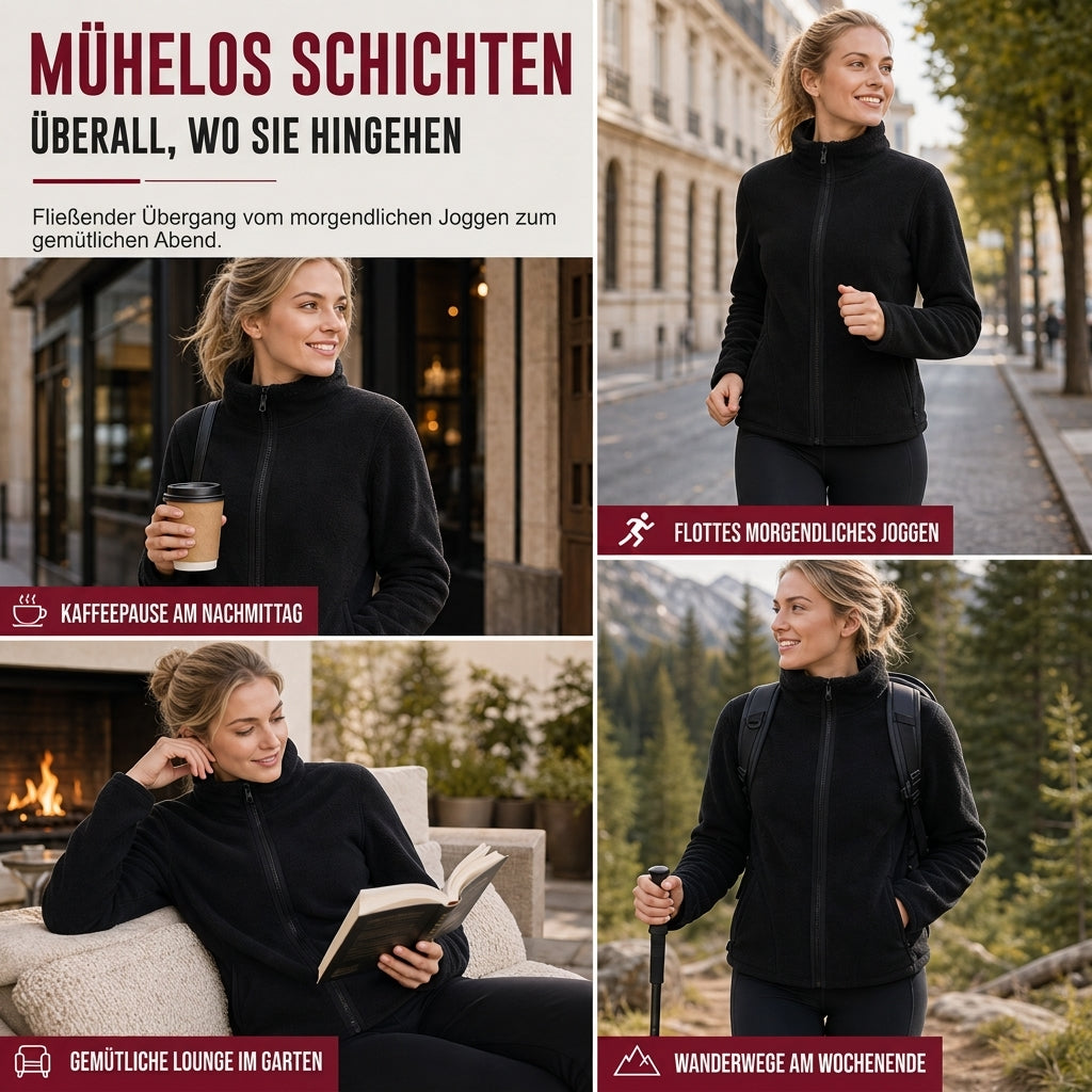 🎉✨Unisex-Wendbare warme Jacke mit Reißverschluss und Stehkragen