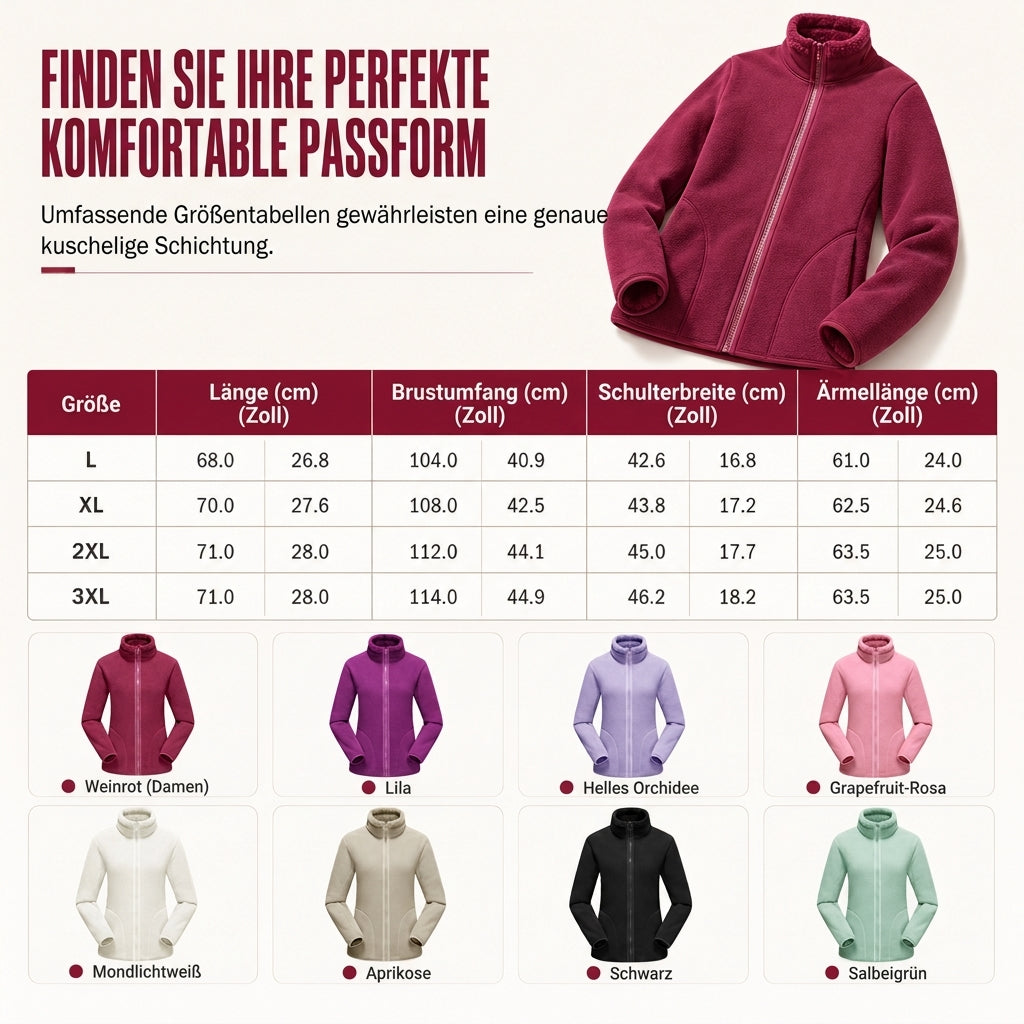 🎉✨Unisex-Wendbare warme Jacke mit Reißverschluss und Stehkragen