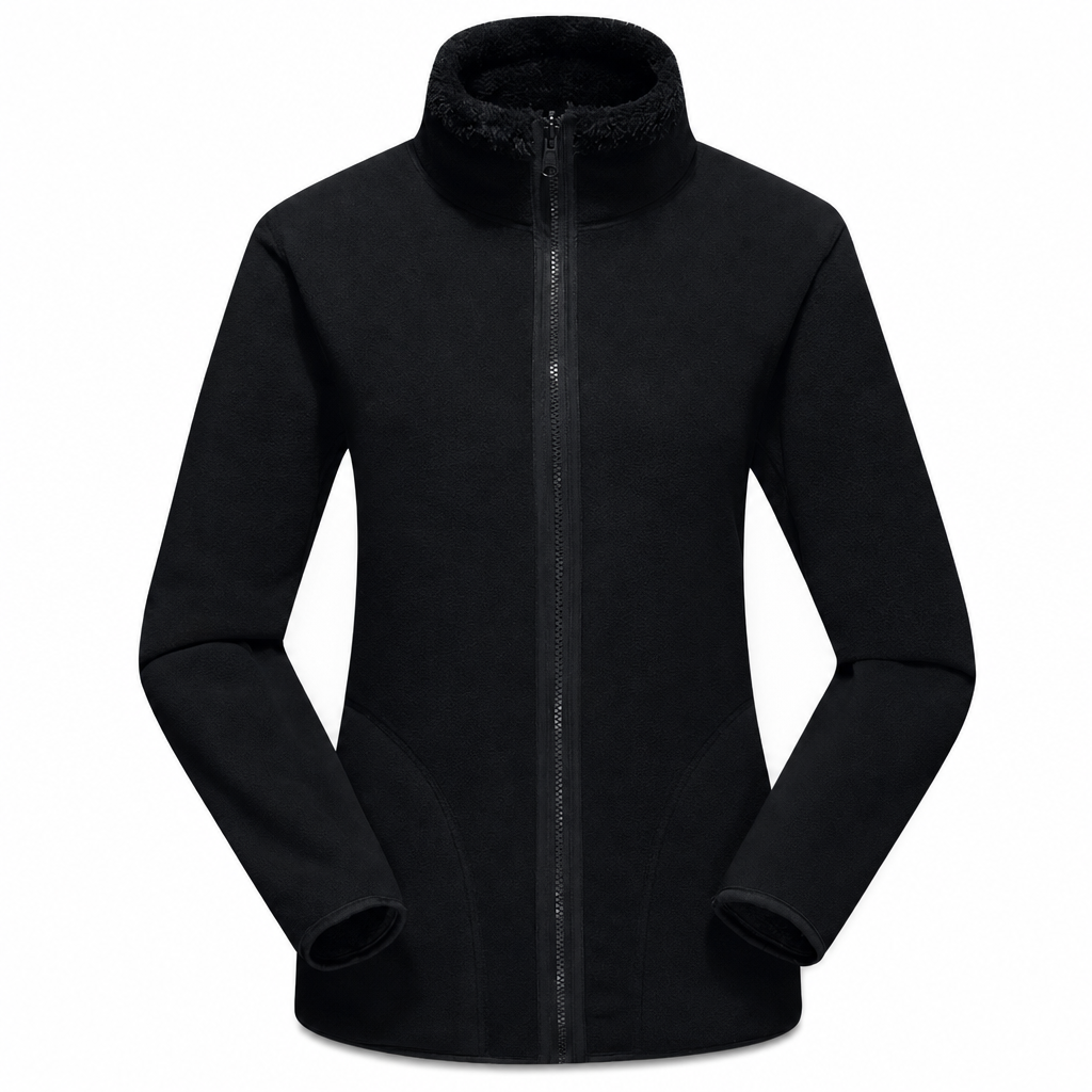 🎉✨Unisex-Wendbare warme Jacke mit Reißverschluss und Stehkragen