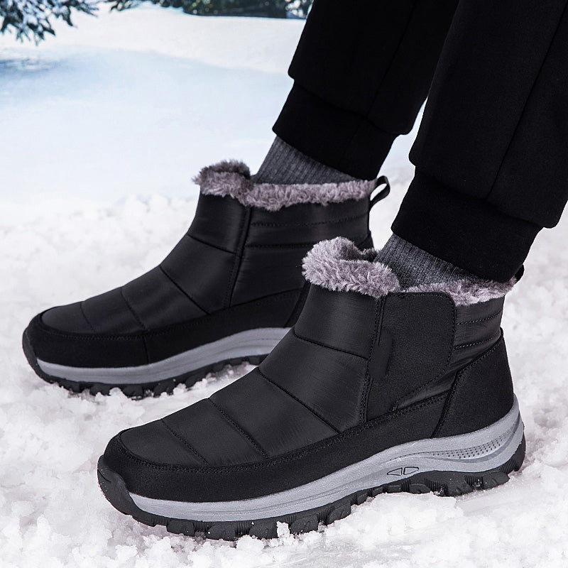 ❄️ Unisex Schneestiefel mit Plüschfutter – Kuschelig warm, rutschfest, wintertauglich 🔥