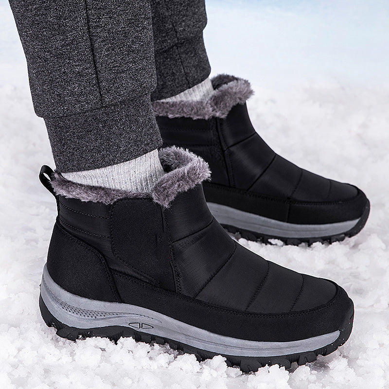❄️ Unisex Schneestiefel mit Plüschfutter – Kuschelig warm, rutschfest, wintertauglich 🔥