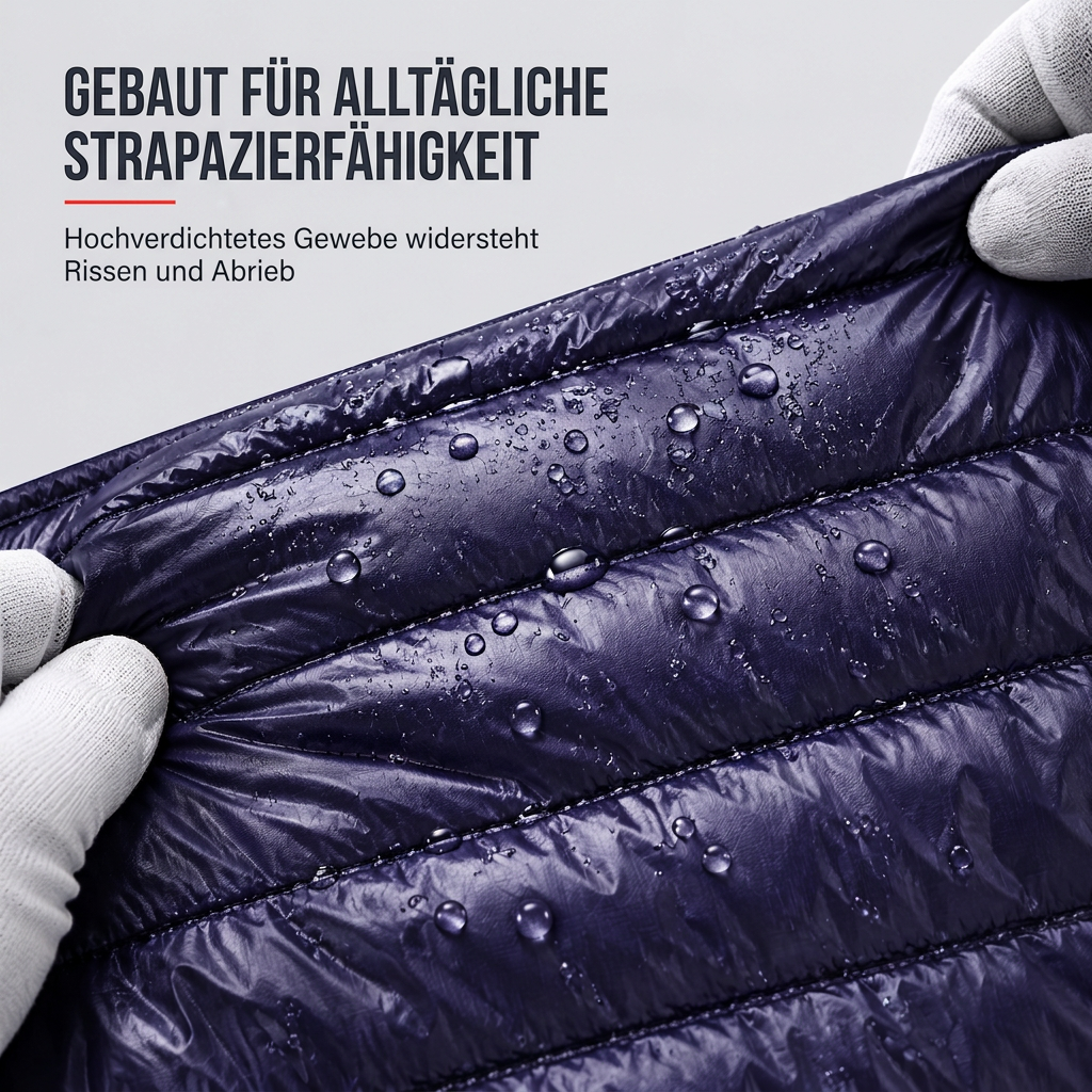 Leichte, gesteppte Herren-Kurzmantel mit Kapuze aus Baumwolle, einfarbig, für Herbst und Winter